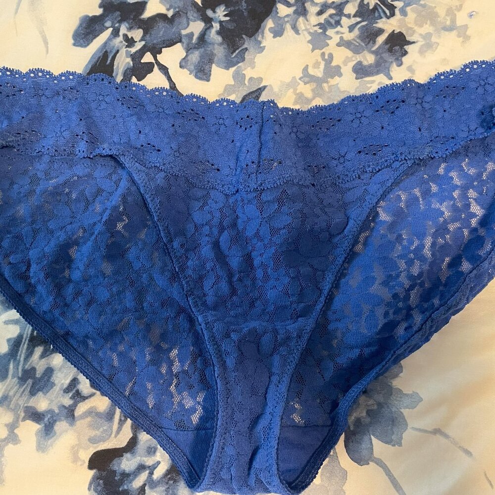 WACOAL HALO LACE PANTIES Blue Large